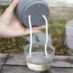Pot auto arrosant hydroponique moderne transparent double couche coton succulenteintérieur déco jardin