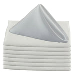 serviettes table satin carrées mariage décoration fête couleur unie classique
