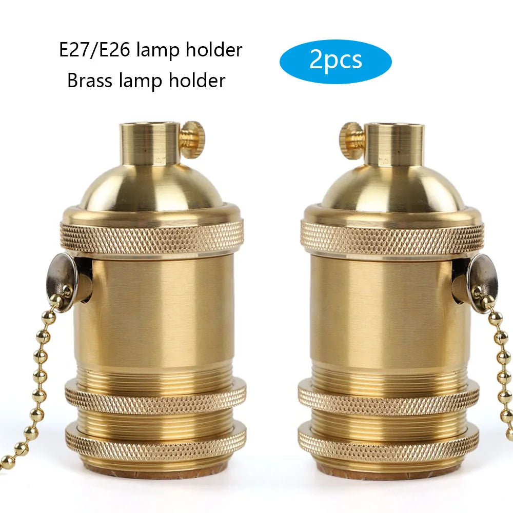 support lampe e27 e26 doré classique vintage bague métal fixations table