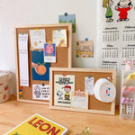 tableau decoratif bois liège panneau mural photos punaises corde modernes minimalistes