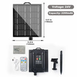 guirlandes led solaires 24v modes flash télécommande panneau lithium charge usb moderne