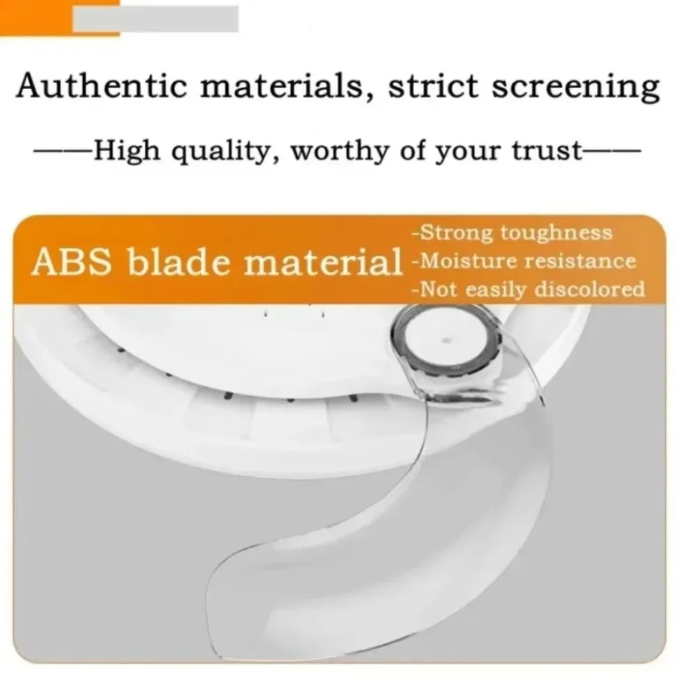 ventilateur led moderne blanc télécommande batterie sèche invisible fixe e27