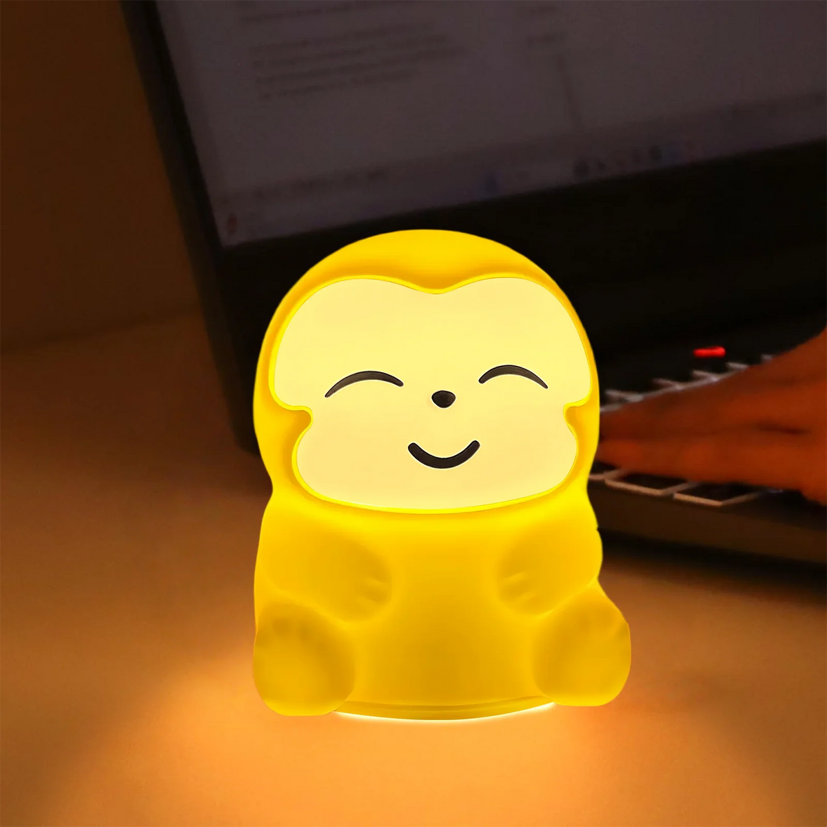 veilleuse animale licorne led change couleur tactile rechargeable table enfant