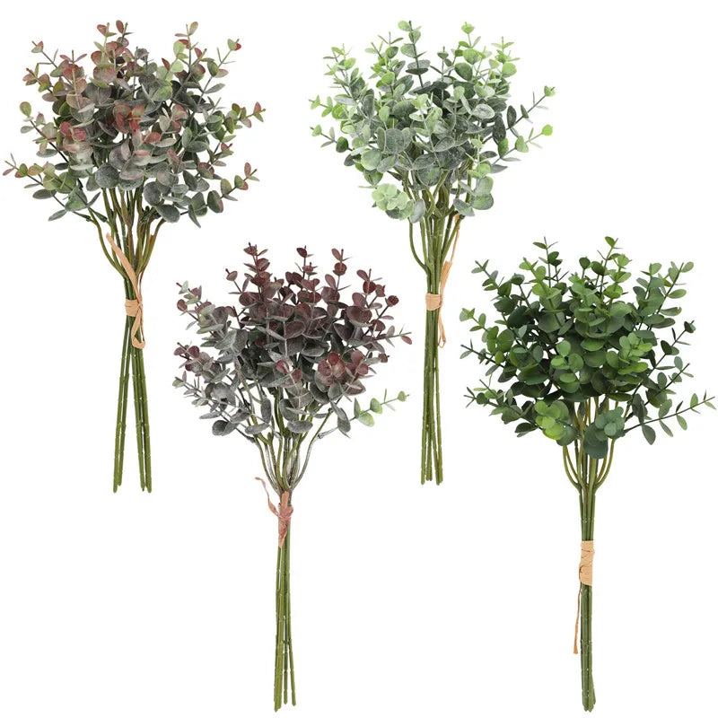 bouquet artificiel feuilles vert brun gris naturel minimaliste exposition extérieurDecoration Salon Mariage