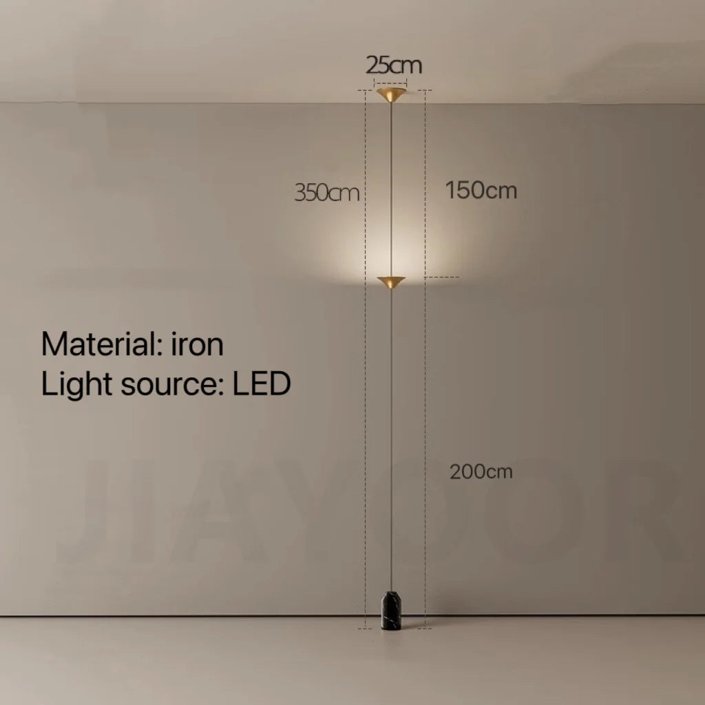 lampe moderne posée triangle noir doré matériaux fer aluminium led branchement électrique certifications multiples