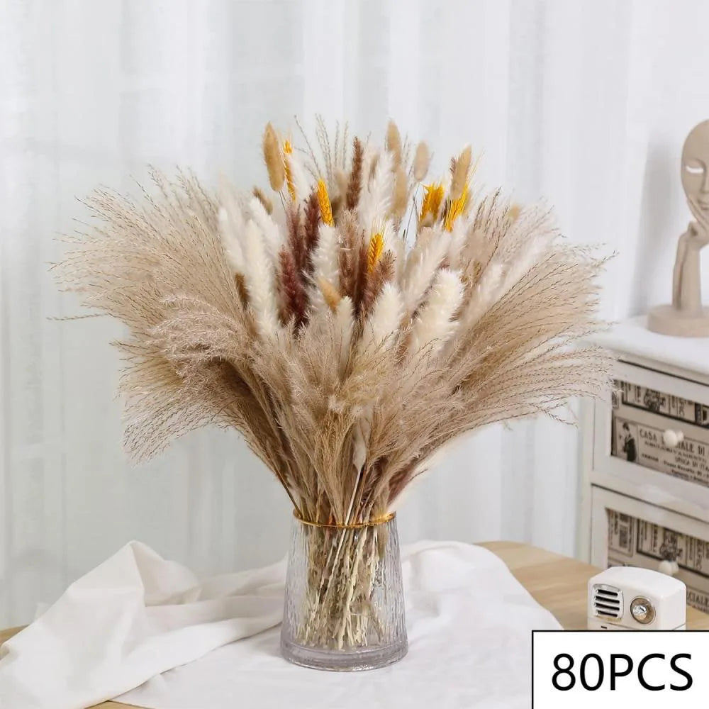 bouquet fleurs séchées naturel rouge blanc orange décoration intérieure automne table vaseHomeAssemblons informations prioritaires