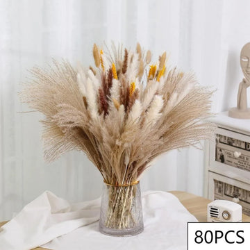 bouquet fleurs séchées naturel rouge blanc orange décoration intérieure automne table vaseHomeAssemblons informations prioritaires