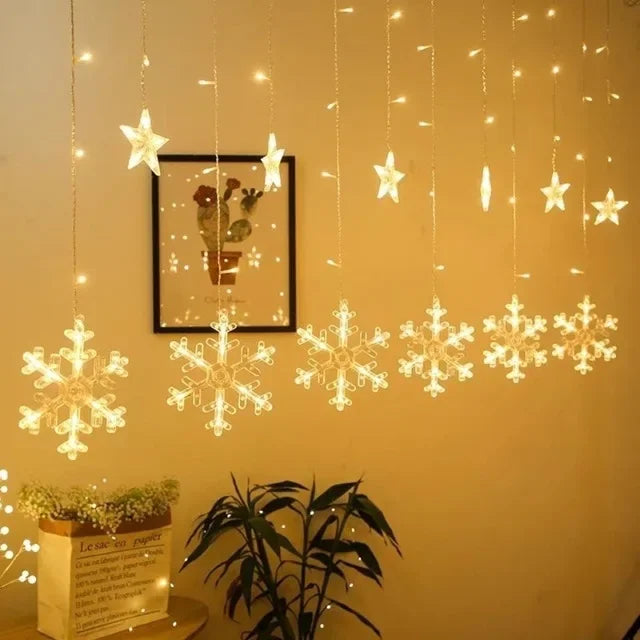 guirlande lumineuse solaire transparente boules dorées clips modernes décoration extérieure noël jardin festive