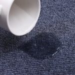 tapis sol intérieur moderne antidérapant tissé polyester gris bleu marron maison