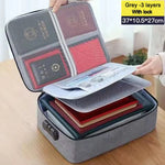 valise rangement noir tissu texturé moderne poignée amovible fermeture glissière serrure combinée portable officeécole