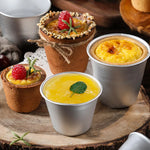 coupes pâtisserie métal argentées lisses modernes tailles options pâtisserie outil cuisine antiadhésif