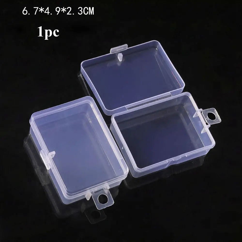 boîtes rangement transparentes modernes empilables poignées diverses tailles outils accessoires organisation pratique