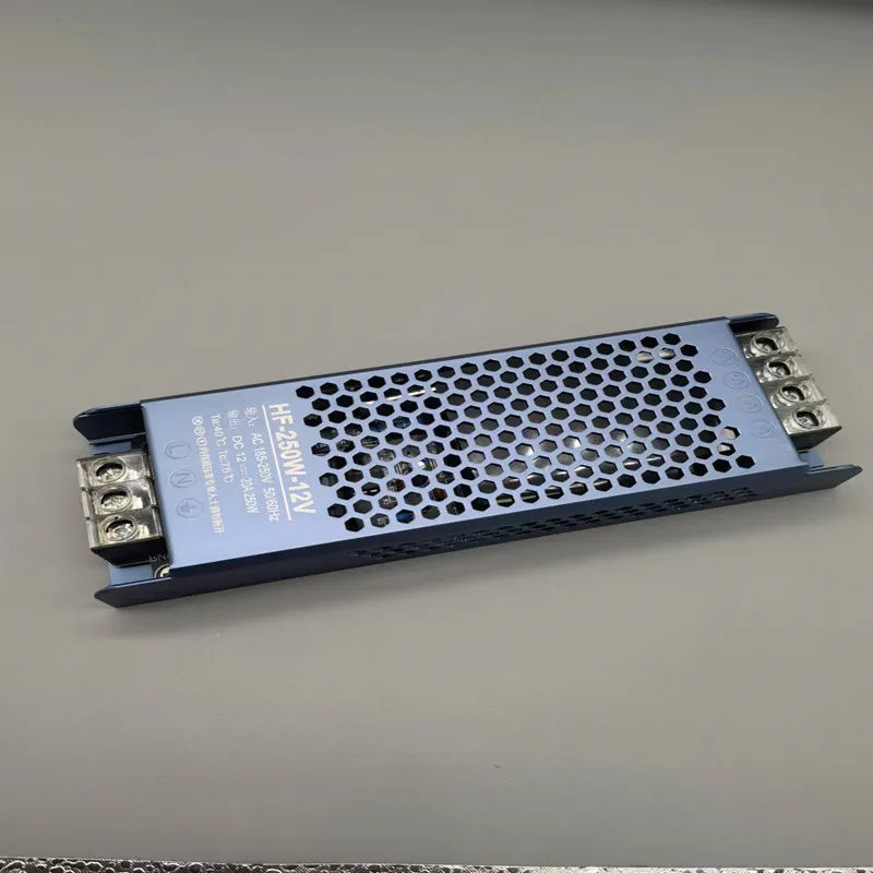 transformateur alimentation bleu perforé industriel 12v 24v 48v 100w 200w 300w 400w 500w