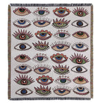 couverture pique nique tigre moderne motif monstera coton gris orange noir vert