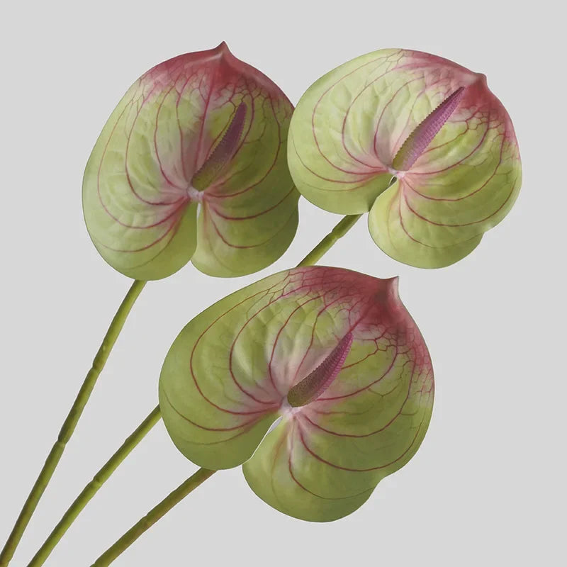 plantes artificielles decoration salon feuilles vertes veines rouges texture naturelle réalisteextérieur decoration mariage blanc