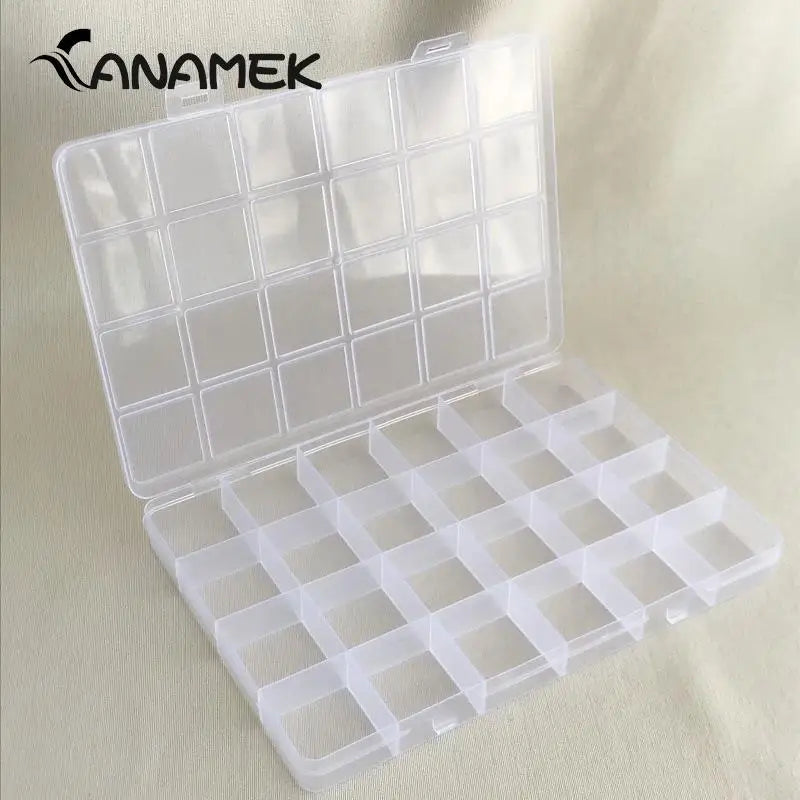 boîte rangement bijoux transparente poignées empilable organisation pratique accessoires rangement robuste plastiquevue clairecompacte