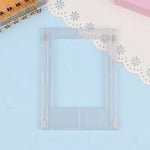 cadres photo magnétiques réfrigérateur couleurs transparentes minimaliste rose bleu orange violet jaune