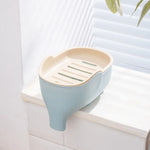 support savon moderne antidérapant plastique vert violet bleu gris plat lisse auto drainant salle