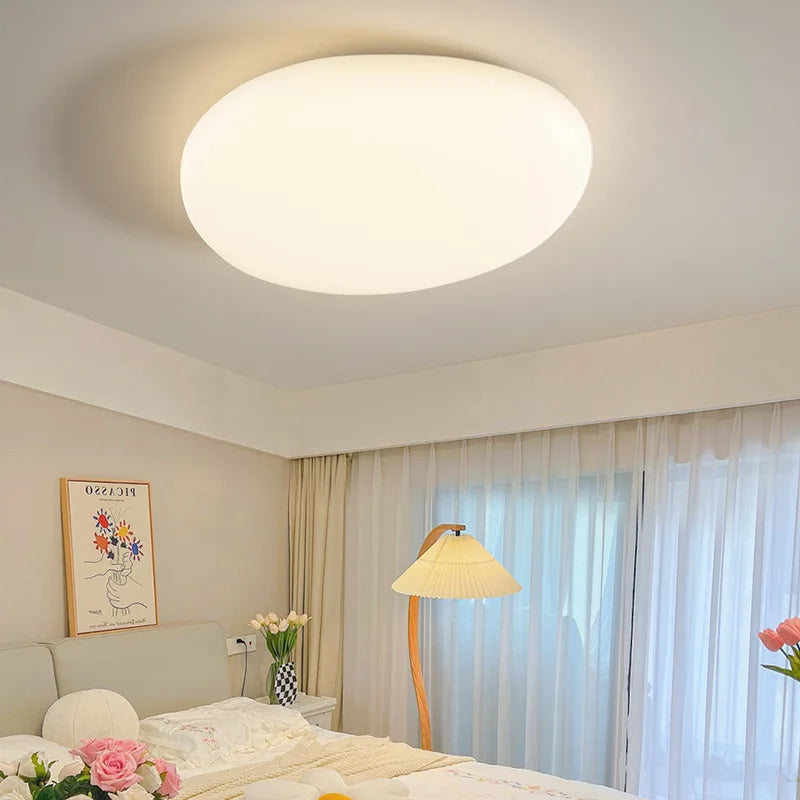 plafonnier moderne blanc nuages minimaliste éclairage chambre restaurant led toucher