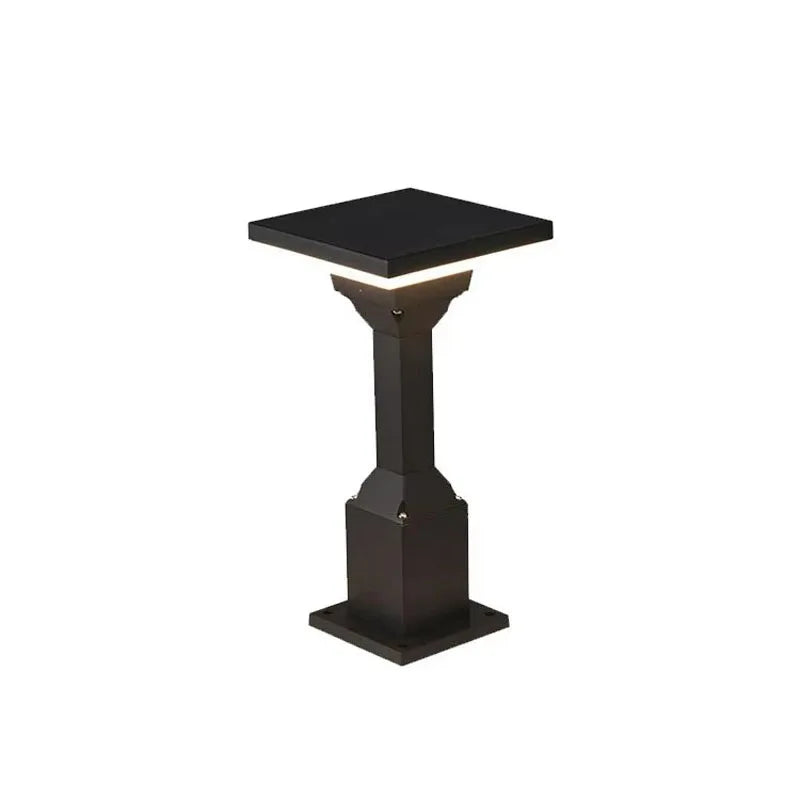 lampe solaire led étanche extérieure moderne noir ip55 flux lumineux 2492000 aluminium matériau