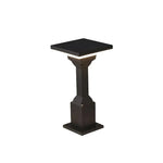 lampe solaire led étanche extérieure moderne noir ip55 flux lumineux 2492000 aluminium matériau