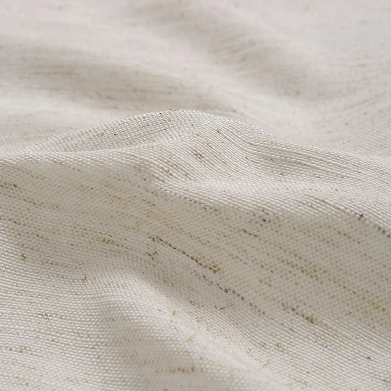 tissu coton lin beige texture naturelle rustique 150x50cm 150x100cm 150x200cmOpaque non visible