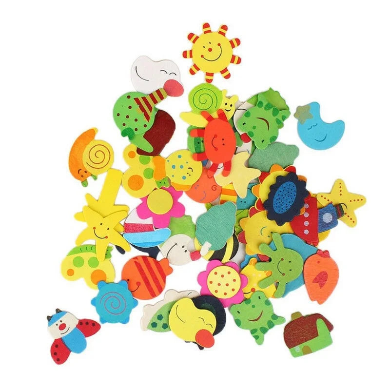 aimants réfrigérateur dessin animé animaux floraux multicolores enfantins mignons jouets décoration maison