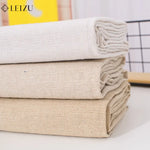 tissu coton lin 100x150cm 200x150cm 50x150cm naturel rustique résistant déchirure matériau bricolage