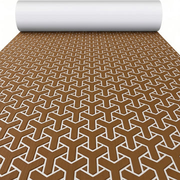 tapis sol bateau mousse eva antidérapant motif géométrique bleu gris adhésif pont yacht