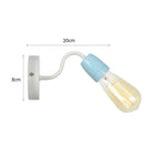 lampe murale industrielle rétro LED blanc marron vert bleu rouge gris