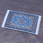 tapis ornements floraux motifs géométriques rouge beige bleu rose vert classique traditionnel miniature