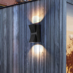 applique murale moderne led noir résistante intérieur extérieur 85265V ip65