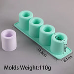 moules silicone savon géométriques modernes couleurs variées hexagones carrés minimalistes