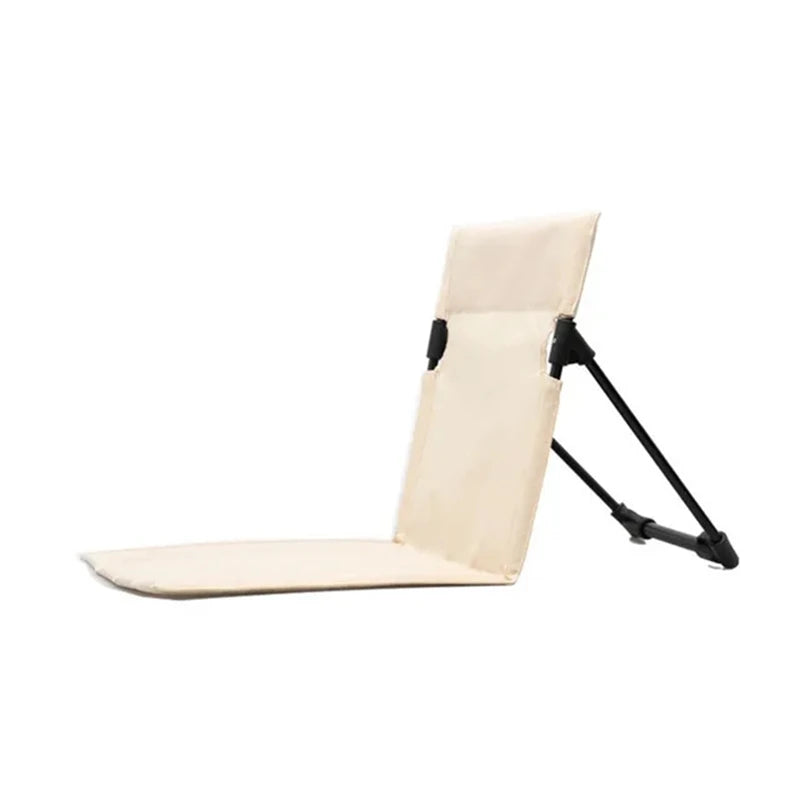 matelas pliable plage portable moderne beige uni sac rangement clips