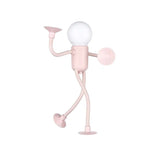 lampe table portable led personnage articulé bleu noir moderne suction cup chambre enfant