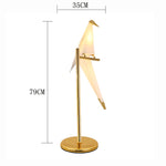 lampe poser or blanc origami moderne interrupteur tactile 10w led 249 2000lm