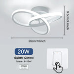 luminaire led blanc noir moderne abstrait surface éclairage quotidien couleurs interrupteur led driver