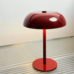 lampe table led rechargeable couleur doré moderne sans fil intensité variable blanc rouge portable