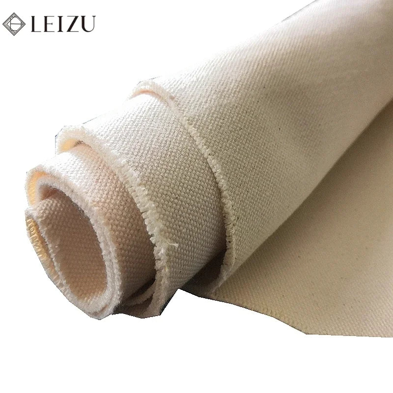 toile coton beige clair résistante 137 157cm classique tissage dense matériaux bricolage