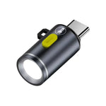 lampe torche rechargeable moderne compact noir gris vert clair adaptateur usb