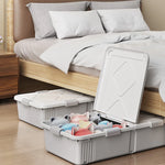 Solution de rangement sous lit avec roulettes pour déplacement facile