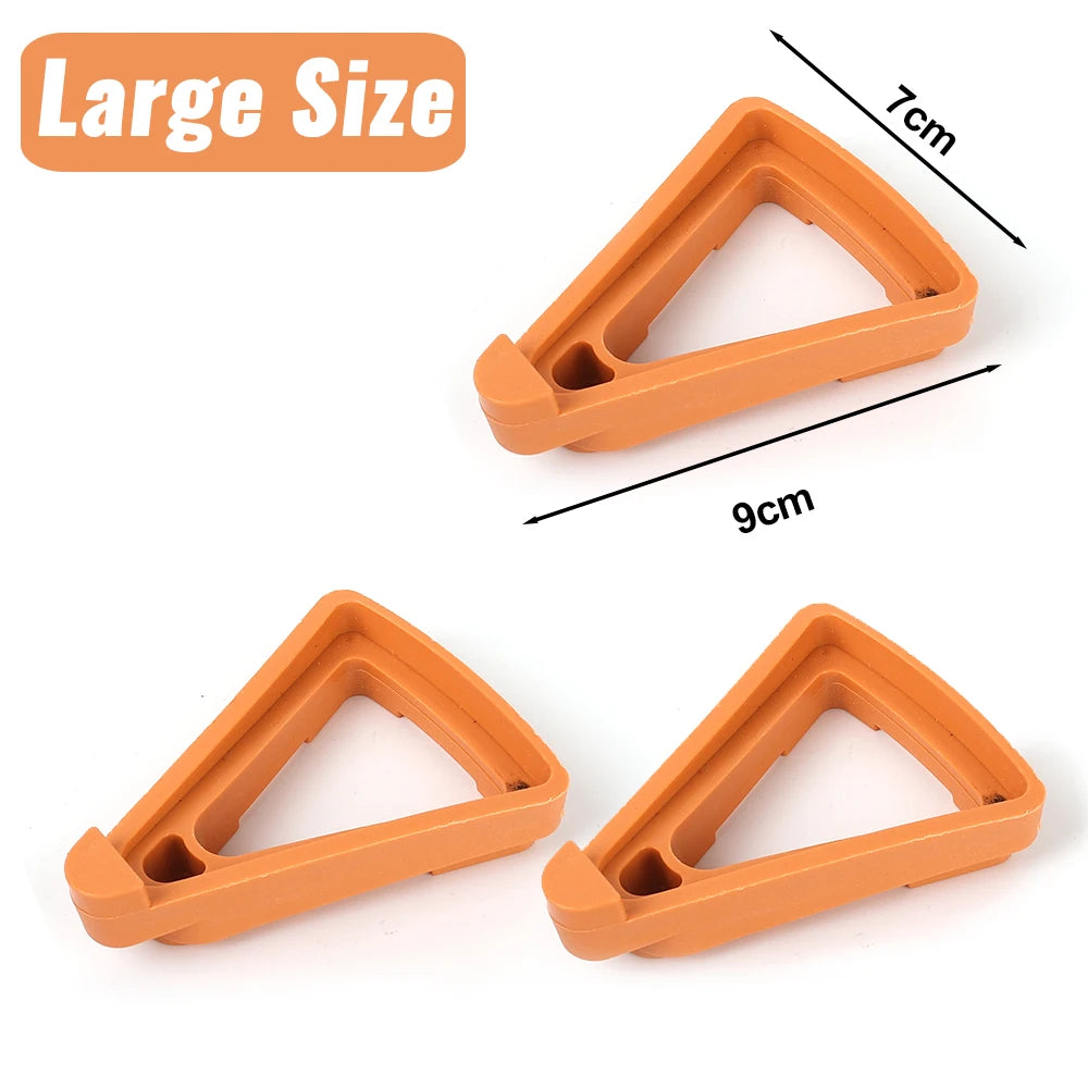 supports pot fleurs adhésifs modernes orange 20 pièces triangle plat invisible extérieur