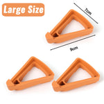 supports pot fleurs adhésifs modernes orange 20 pièces triangle plat invisible extérieur