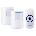 sonnette porte sans fil rechargeable blanc moderne batterie inclusion prise courant