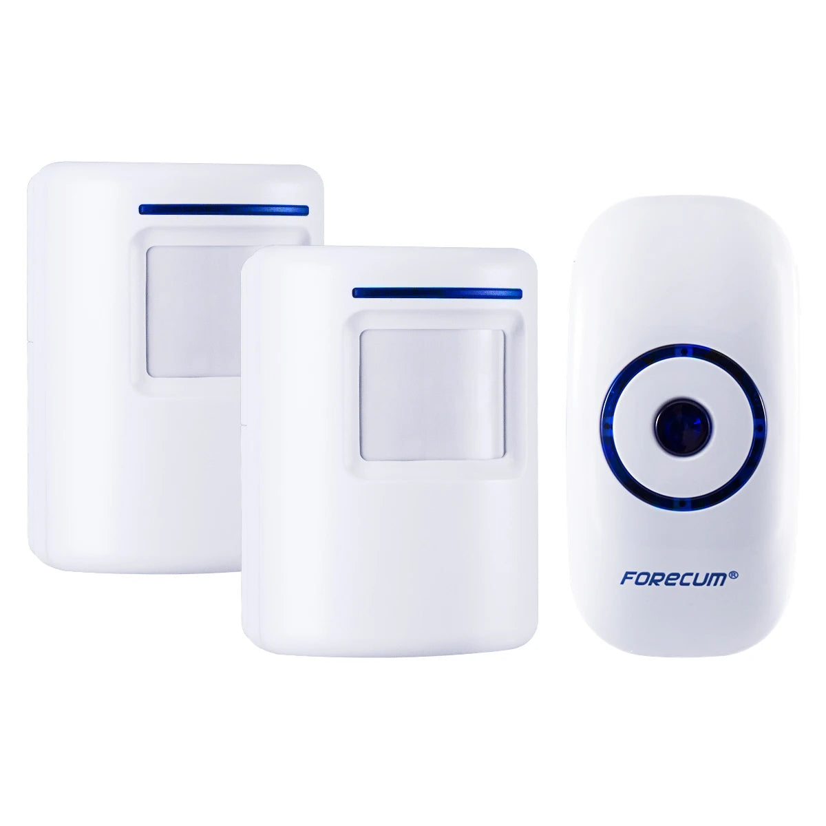 sonnette porte sans fil rechargeable blanc moderne batterie inclusion prise courant