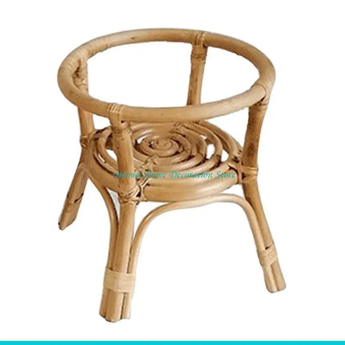 tabourets bois spirales bohèmes rustiques naturels plante verte pot verreintérieur decoration