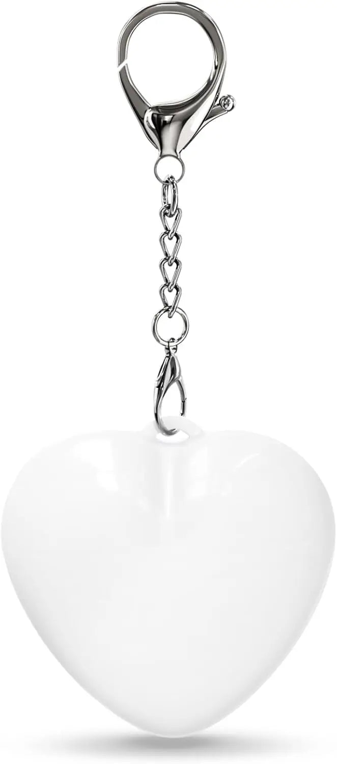 lampe poche rechargeable led blanc moderne compact anneau clé câble usb chargeur veilleuse cœur