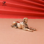 statues égyptiennes sphinx dorées bronze décoratives maison 7.3cm longueur 2.8cm hauteur