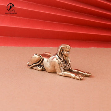 statues égyptiennes sphinx dorées bronze décoratives maison 7.3cm longueur 2.8cm hauteur