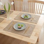 tapis table rectangle lin respectueux environnement isolation thermique facile nettoyage hygiène